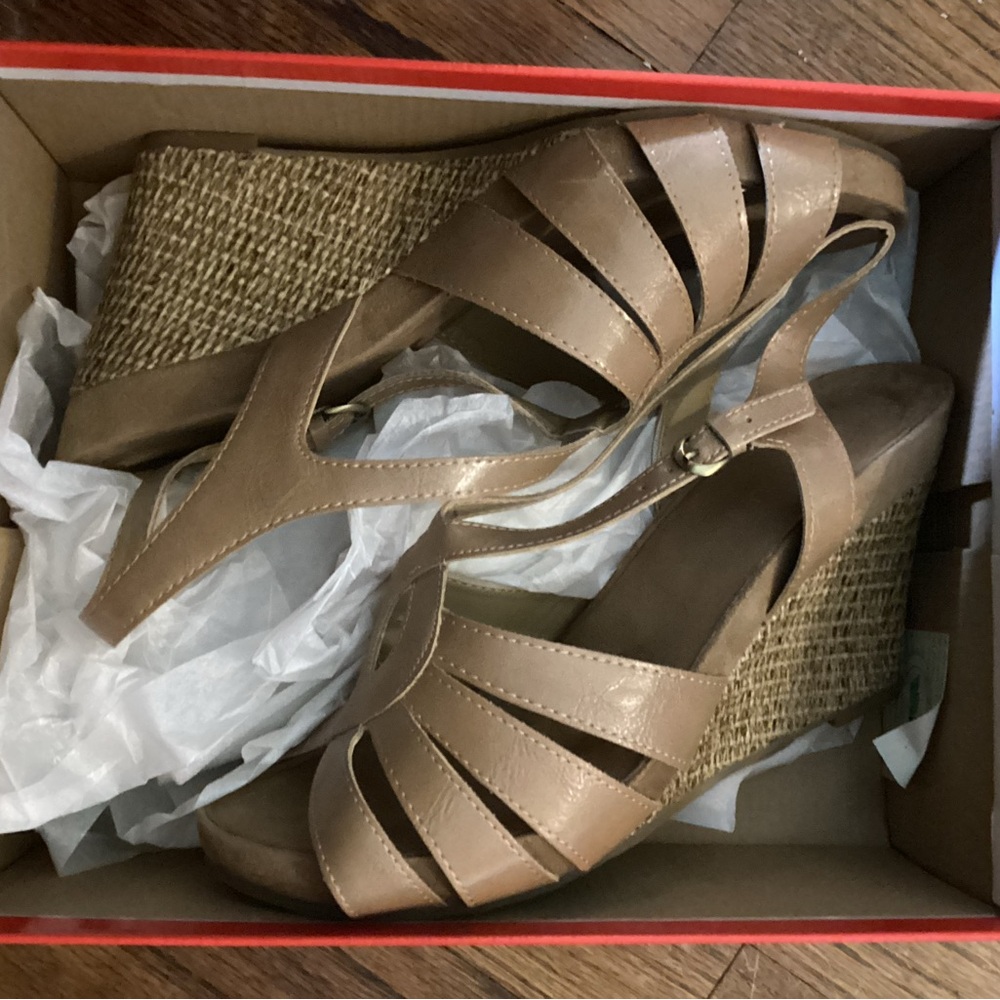 AEROSOLES 10W Nude Wedges